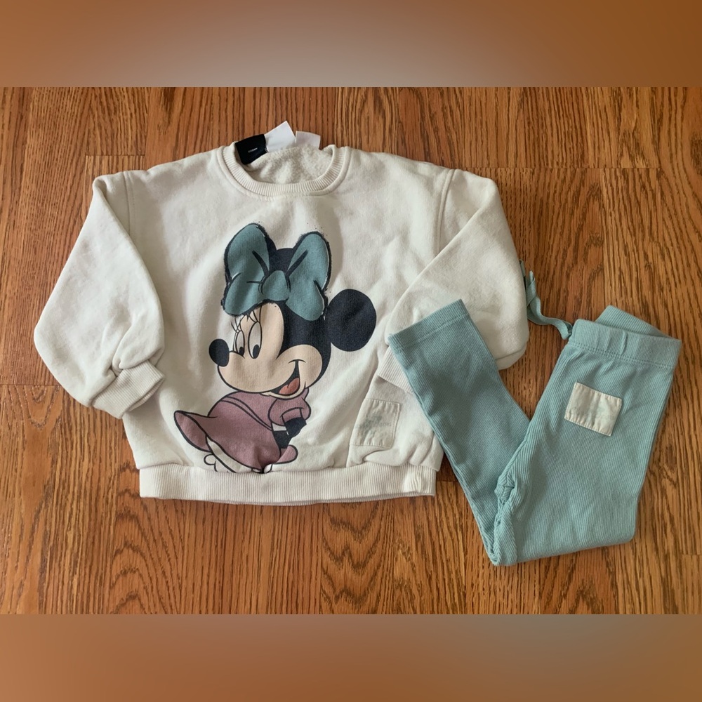 Disney Minnie Mouse outfit set, Zara 3T